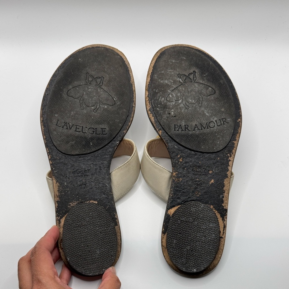 Gucci Women's marmont thong sandals - Picture 4 of 10
